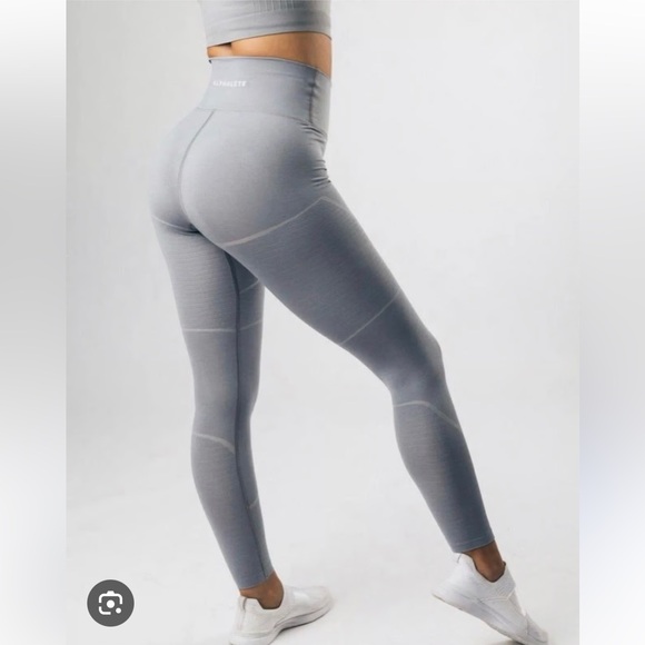 Alphalete Pants - Alphalete OG Revival Gray Leggings